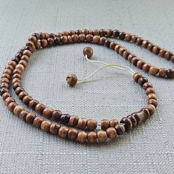 Prayer Beads Religious Tasbeeh Brown Real Wood Beads Tasbeh Handmade Beads New - Picture 2 of 8